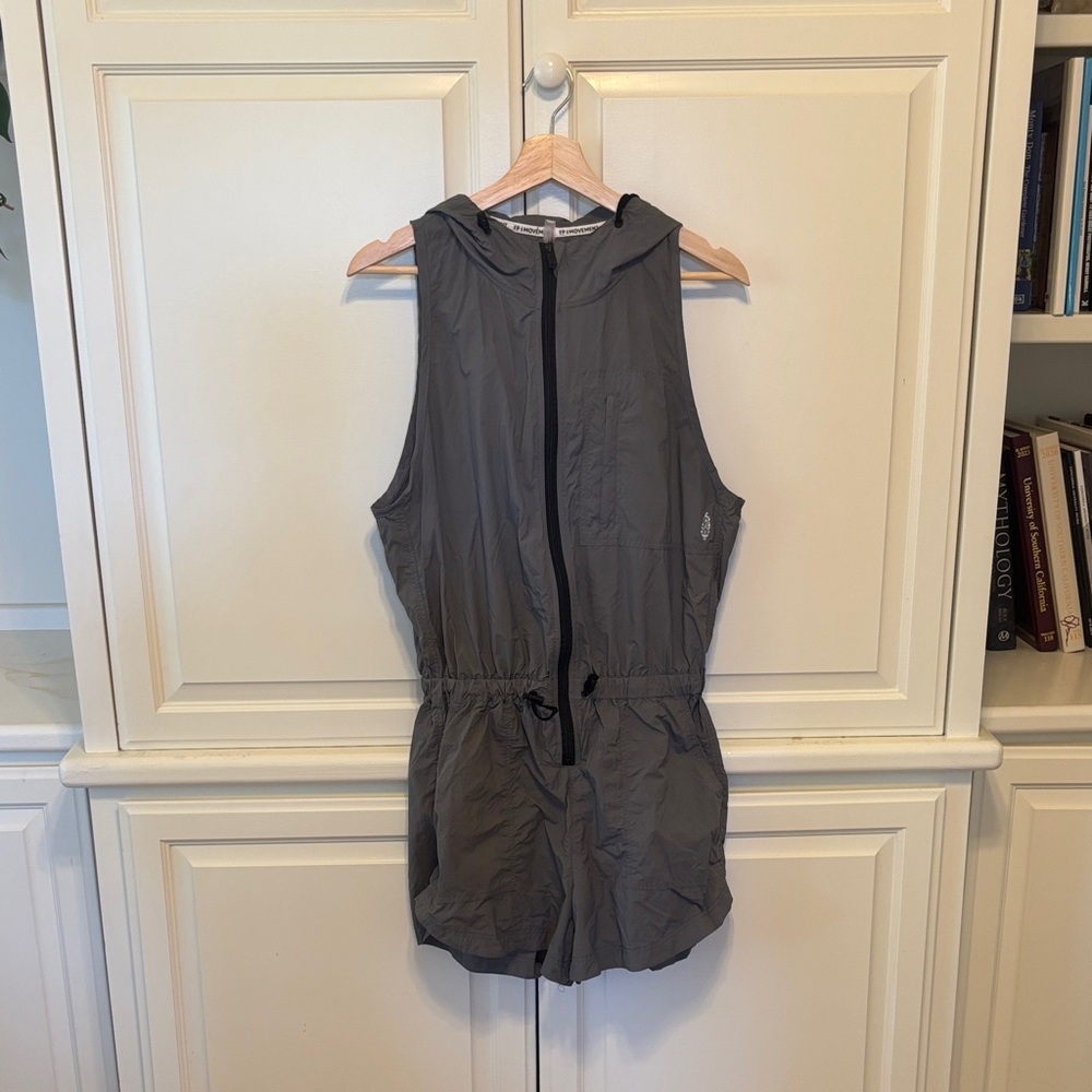 FP Movement Gray Hooded Romper